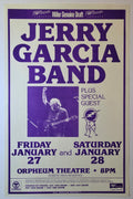 Jerry Garcia Band, Orpheum Theatre - January 27-28, 1989 - Gig Print