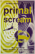 Primal Scream, The Warfield by Rex Ray - March 6, 1992 - Gig Print