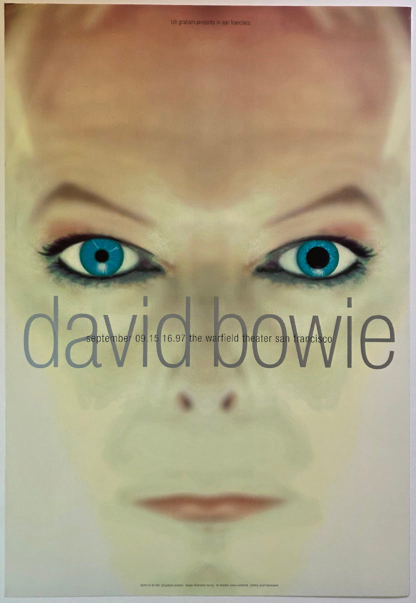 David Bowie, The Warfield by Rex Ray - September 15-16, 1997 - Gig Print