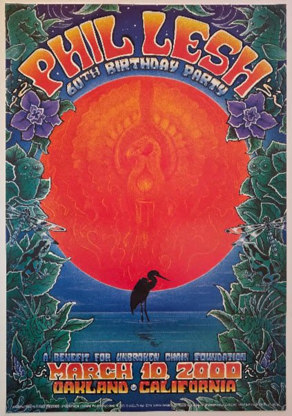 Phil & Friends, Henry J. Kaiser Auditorium by Michael Everett - March 10, 2000 - Gig Print
