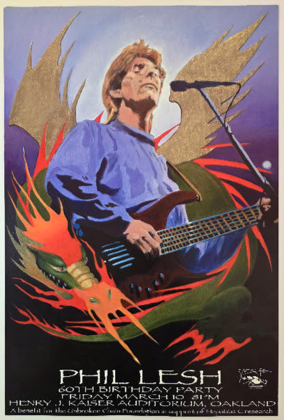 Phil & Friends, Henry J. Kaiser Auditorium by Stanley Mouse - March 10, 2000 - Gig Print