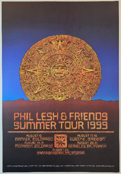 Phil Lesh & Friends Summer Tour by Harry Rossit - 1999 - Gig Print