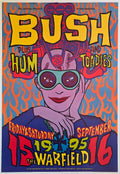 Bush, Toadies, Hum, The Warfield by Chuck Sperry - September 15-16, 1995 - Gig Print
