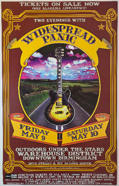 Widespread Panic, Outdoors Under The Stars by Jeff Miller - May 9-10, 2003 - Gig Print