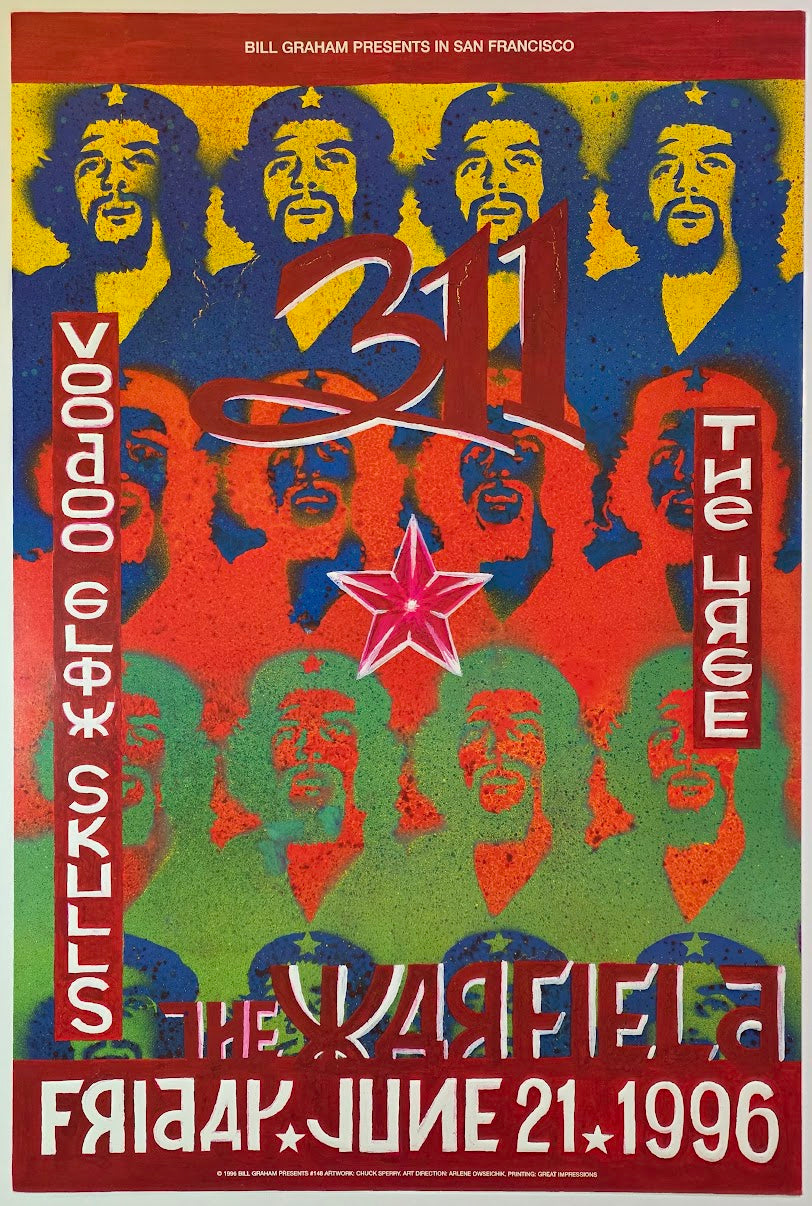 311, Voodoo Glow Skulls, The Urge, The Warfield by Chuck Sperry - June 21, 1996 - Gig Print