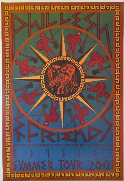 Phil Lesh & Friends Summer Tour by Gary Houston - 2001 - Gig Print