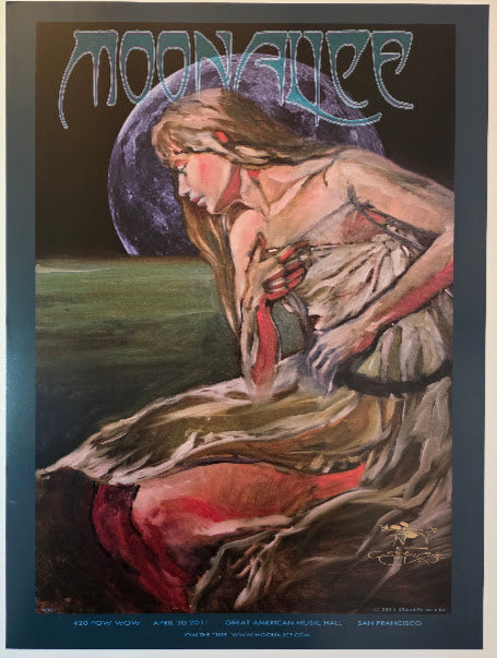 Moonalice, Great American Music Hall by Stanley Mouse - April 20, 2011 - Gig Print