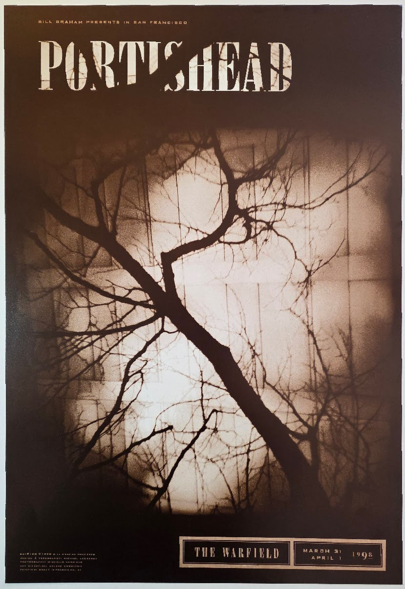 Portishead, The Warfield by Michael Laurence - March 31-April 1, 1998 - Gig Print