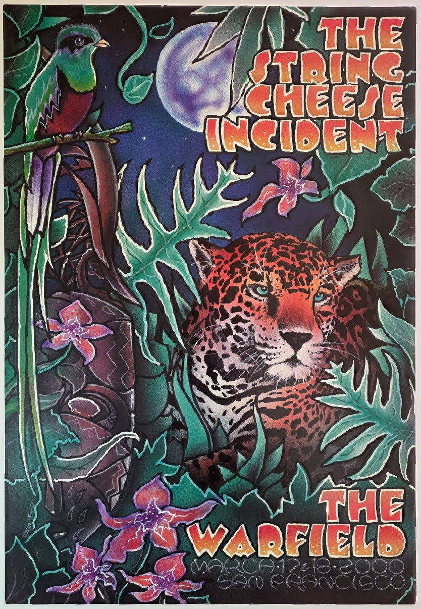 String Cheese Incident, The Warfield by Michael Everett - March 17-18, 2000 - Gig Print
