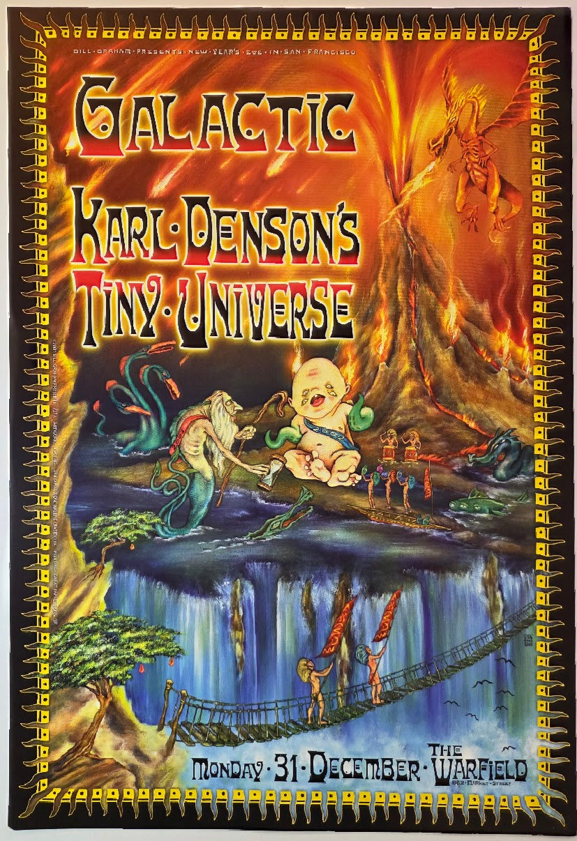 Galactic, Karl Denson's Tiny Universe, The Warfield by Lisa Eng - December 31, 2001 - Gig Print