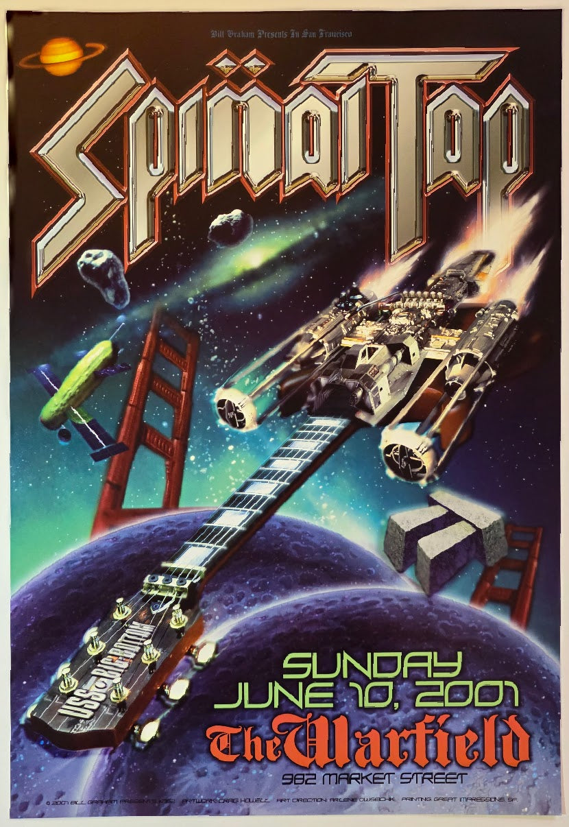 Spinal Tap, The Warfield by Craig Howell - June 10, 2001 - Gig Print