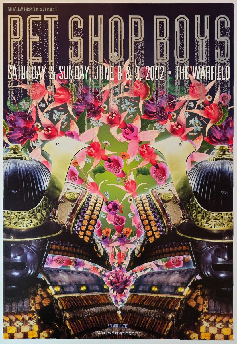 Pet Shop Boys, The Warfield by Frank Wiedmann - June 8-9, 2002 - Gig Print