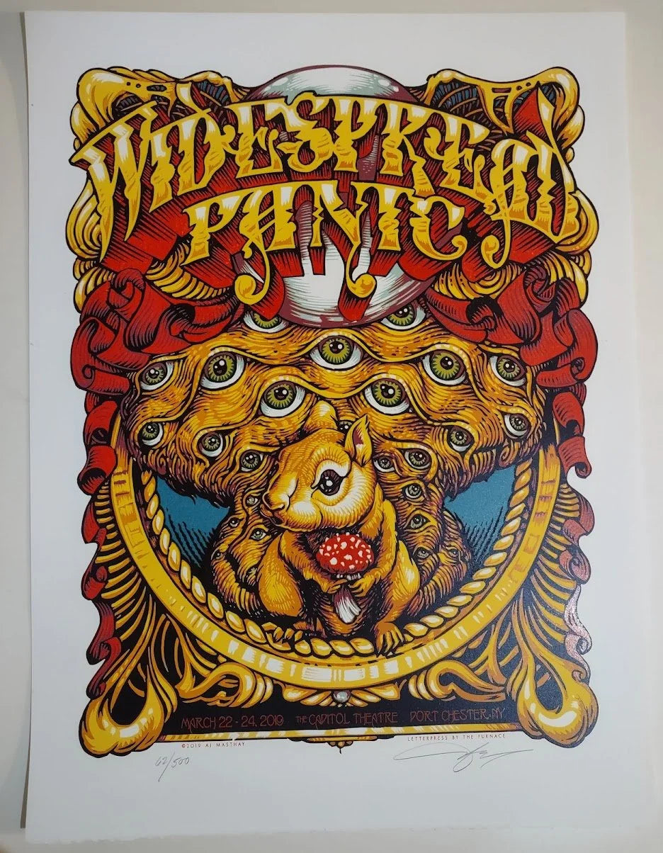 ZZ90 "Widespread Panic, The Capitol Theatre" Port Chester, NY, AJ Masthay Print