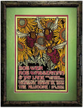 Custom Framed F1001 Bob Weir, Rob Wasserman, Jay Lane - Gary Houston - March 26, 2009 - Fillmore Print